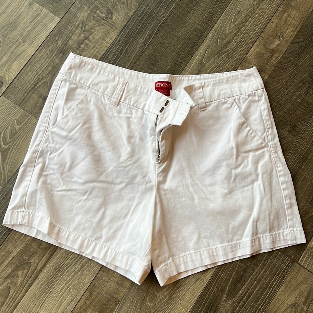 Merona White Shorts Size 12 Fit 1